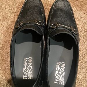 Salvatore ferragamo gancini parigi bit leather driver moccasins